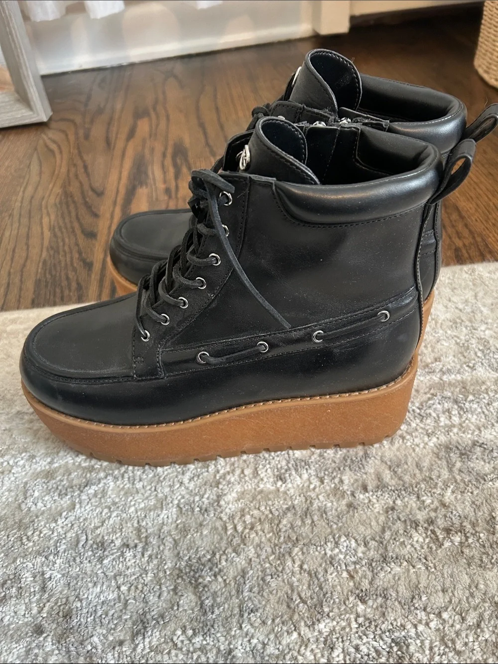michael kors kenny platform combat boots